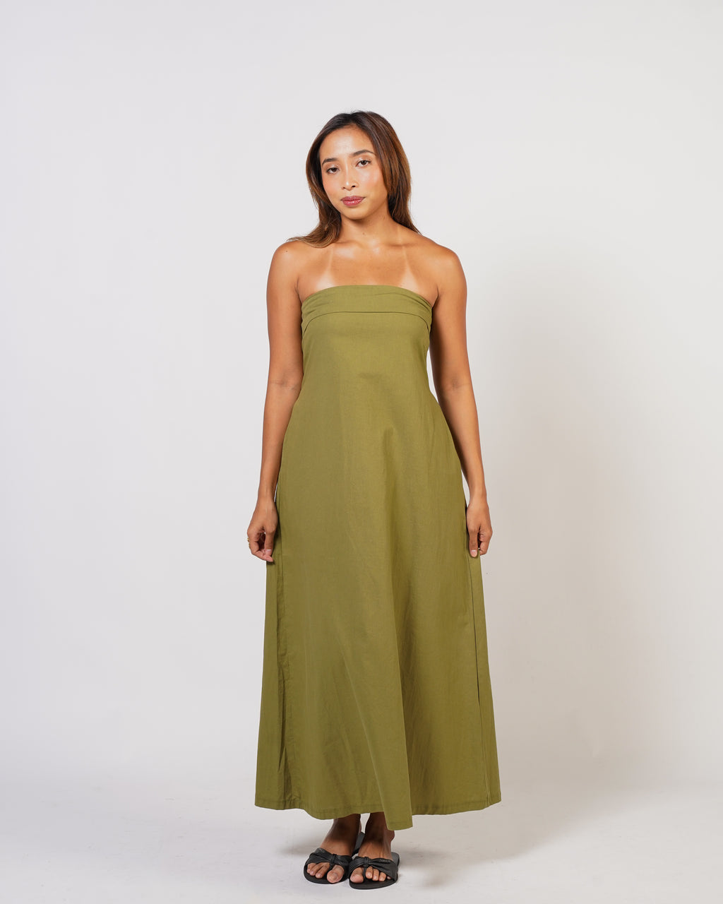 Marie Tube Dress  - Cotton Linen