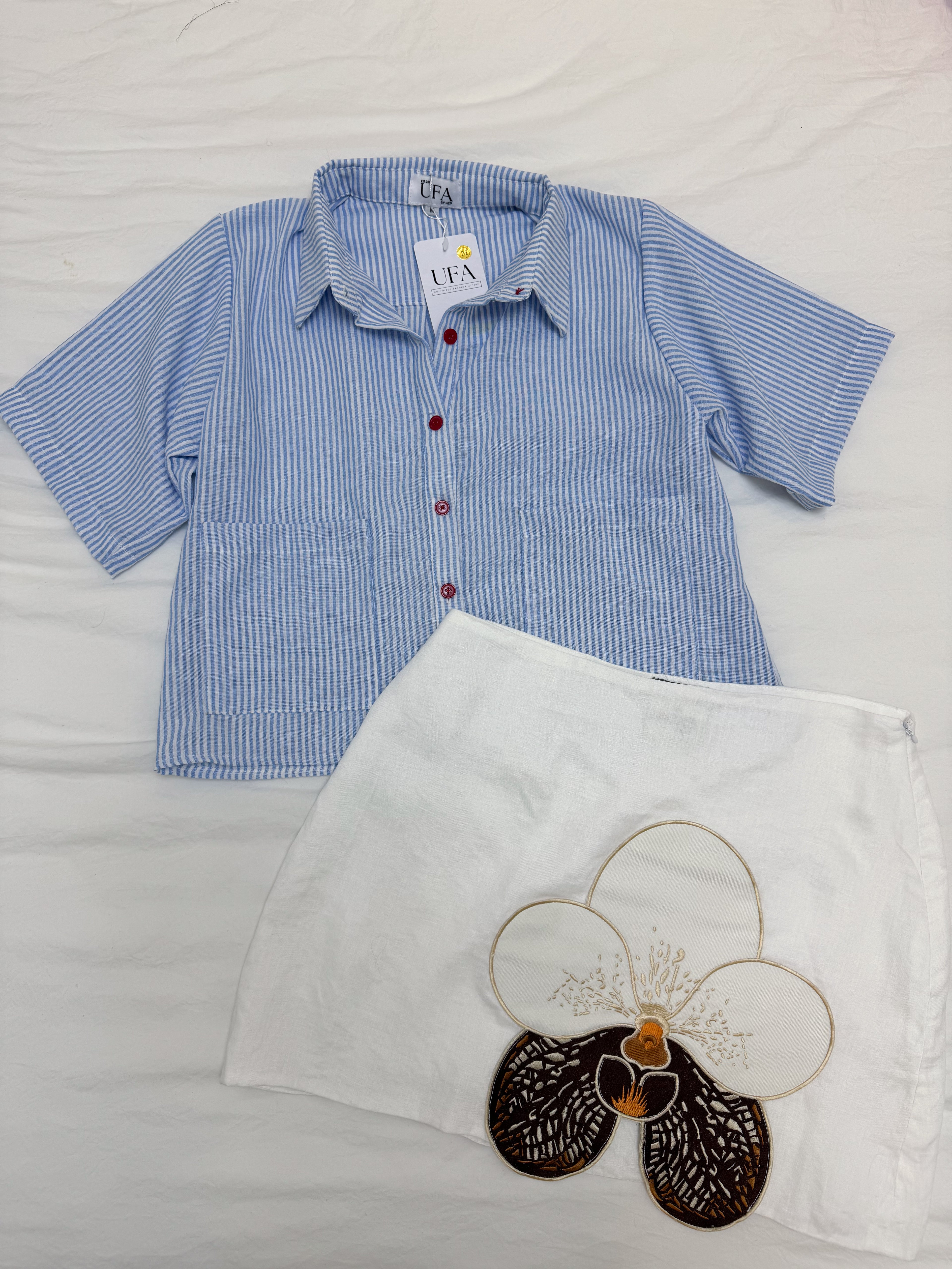 Milano Polo in Pinstripes
